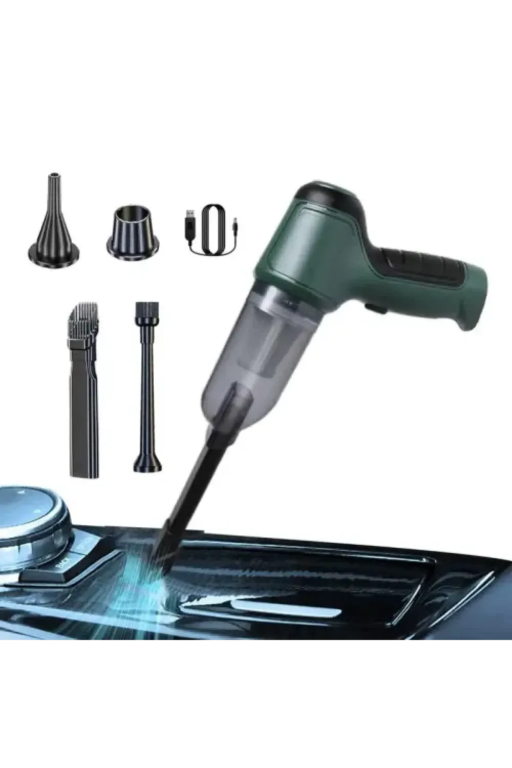Air Blower Araba Süpürgesi Yeşil