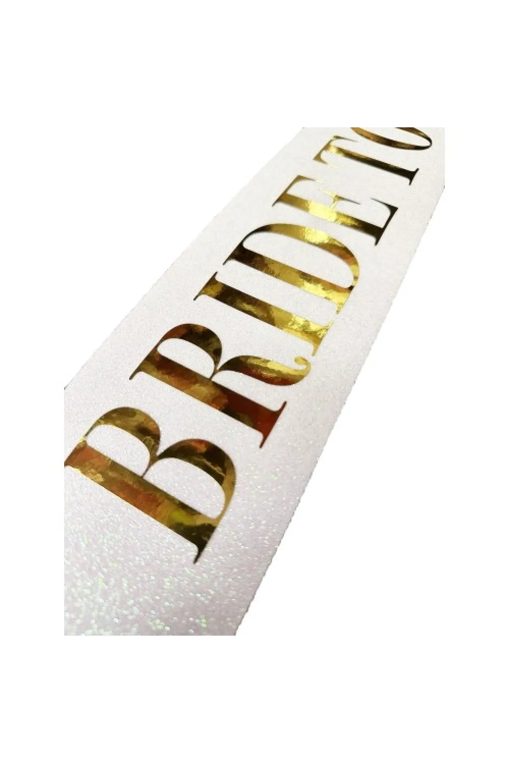 Altın Yazılı Bride To Be Simli Kuşak Kemer