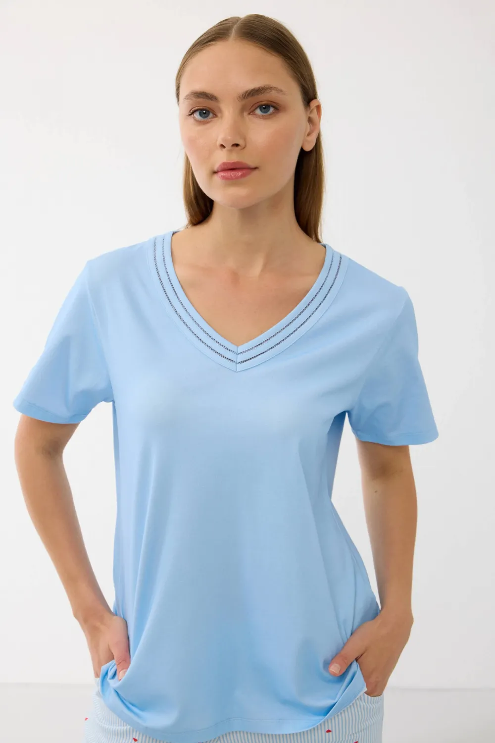 ieg™ Anıl 11733  Kadın T-Shirt Ve Pantalon Takım