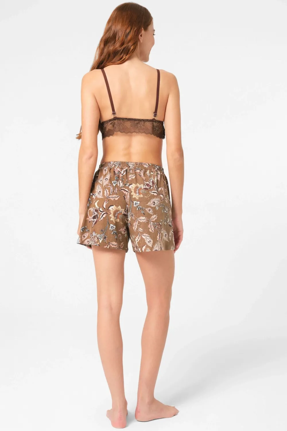 ieg™ Anıl 5799 Bayan Sabahlık, Bralet Ve Şort Takım