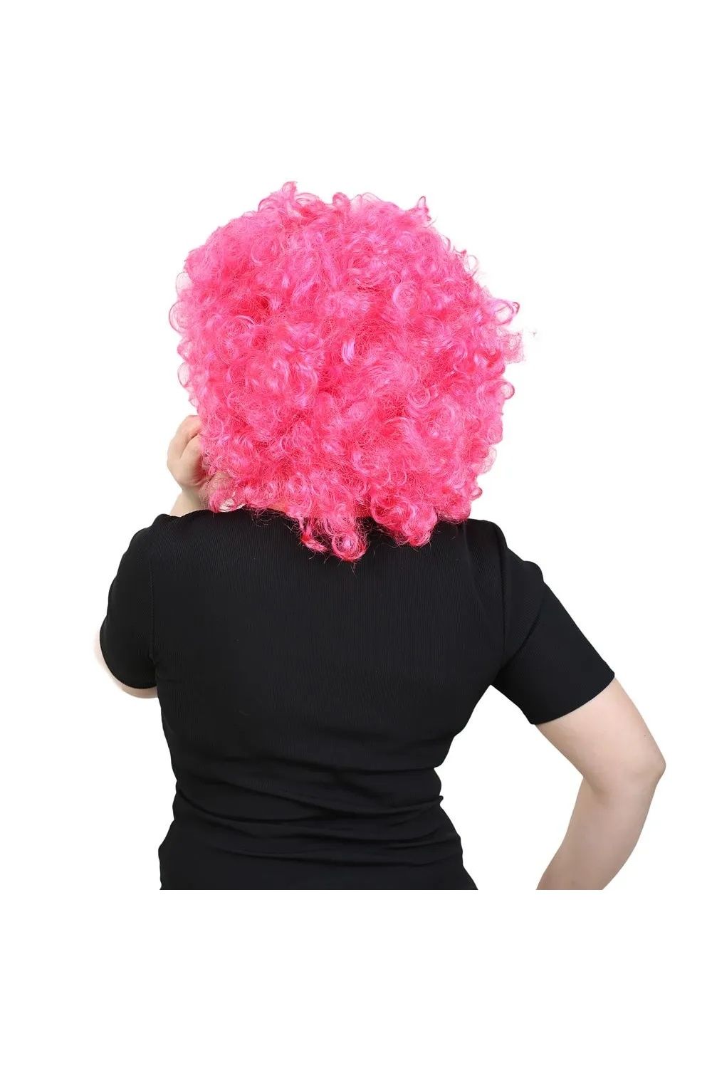 Animasyon Parti Ve Palyaço Peruğu - Neon Pembe