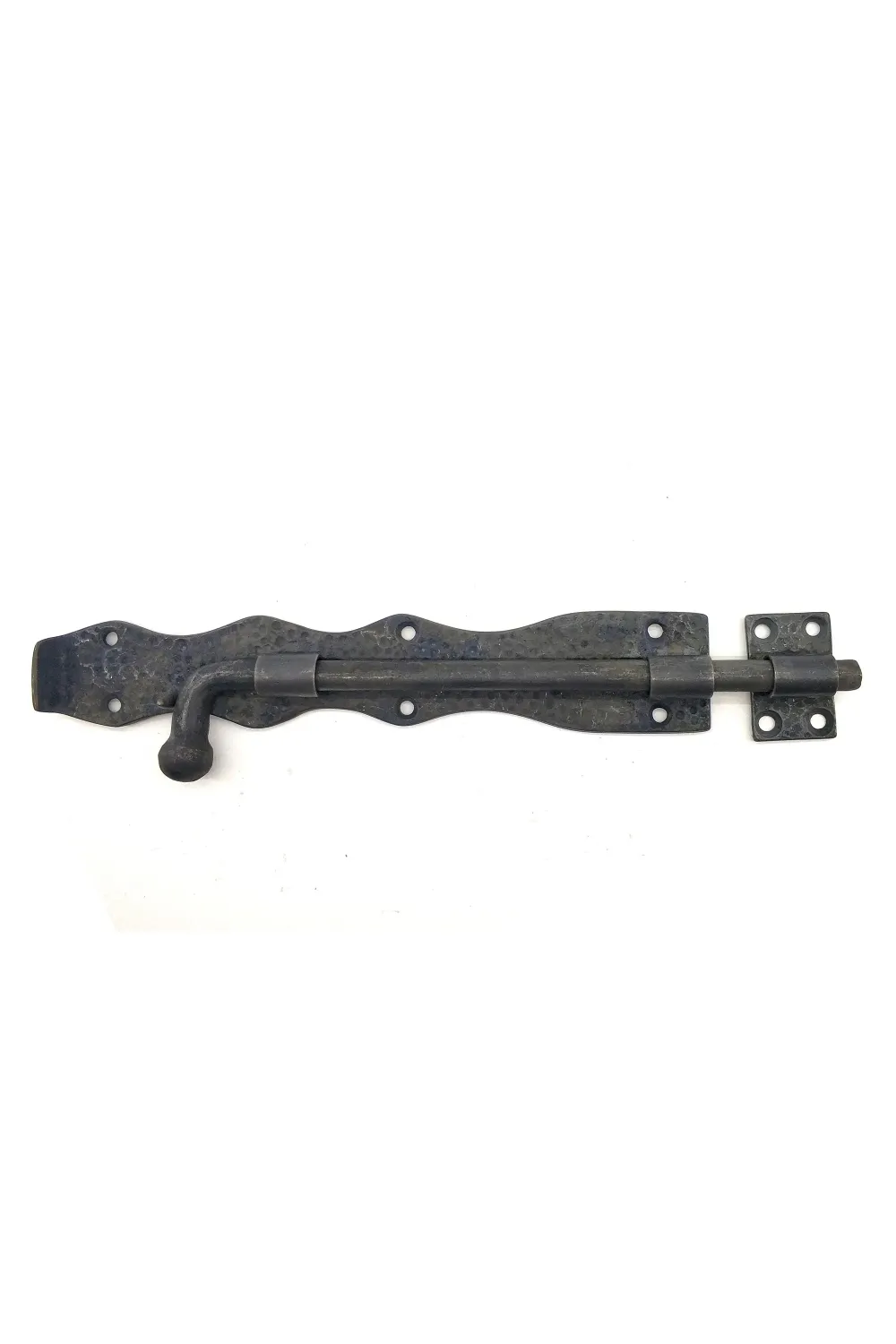 ieg™ Antika Tarz Dekoratif Pirinç Dövme Kapı Sürgüsü - 25cm, Oksit