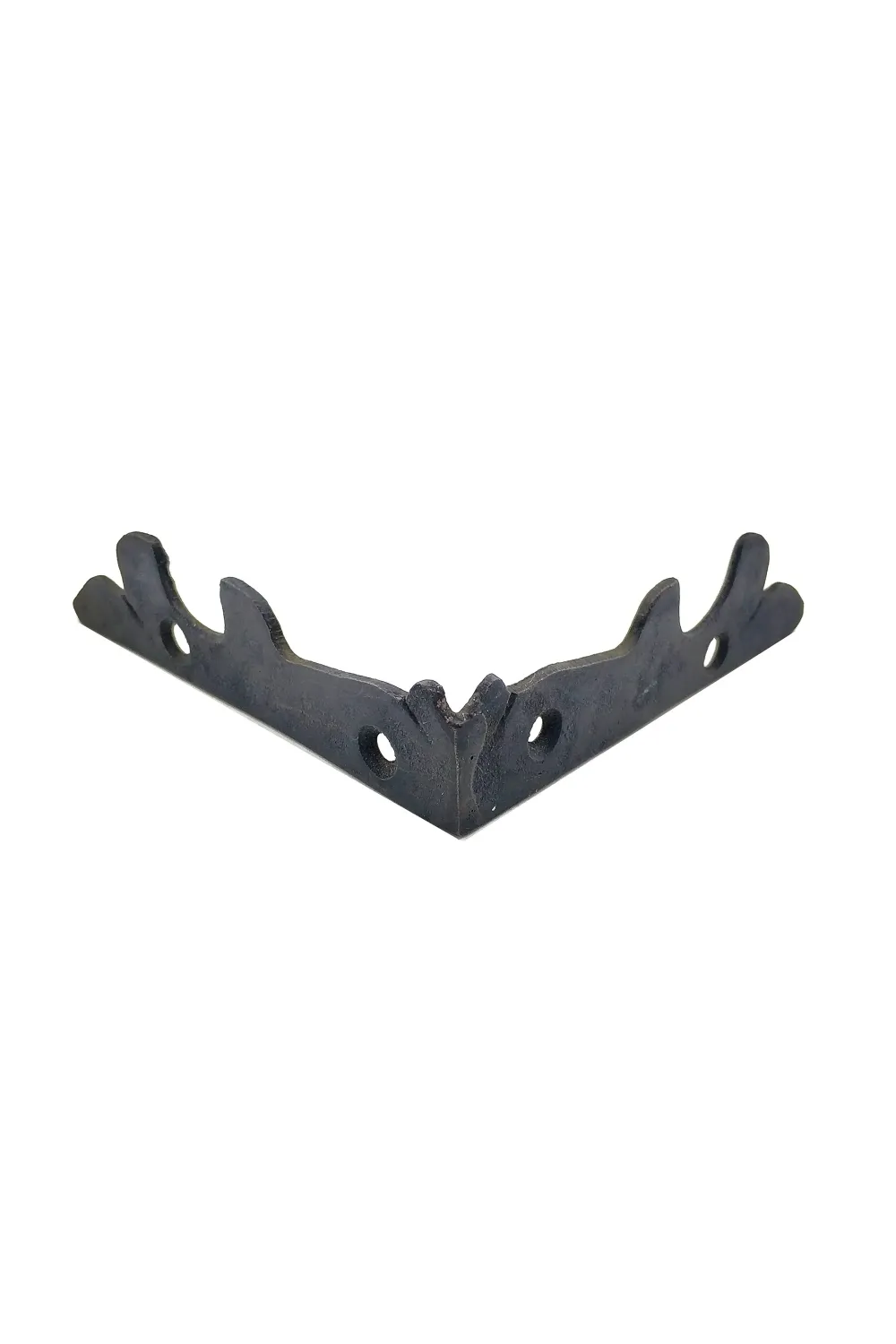 ieg™ Antika Tarz Dekoratif Pirinç Lale Köşe Gönye - Yan, 105x105 mm, Oksit
