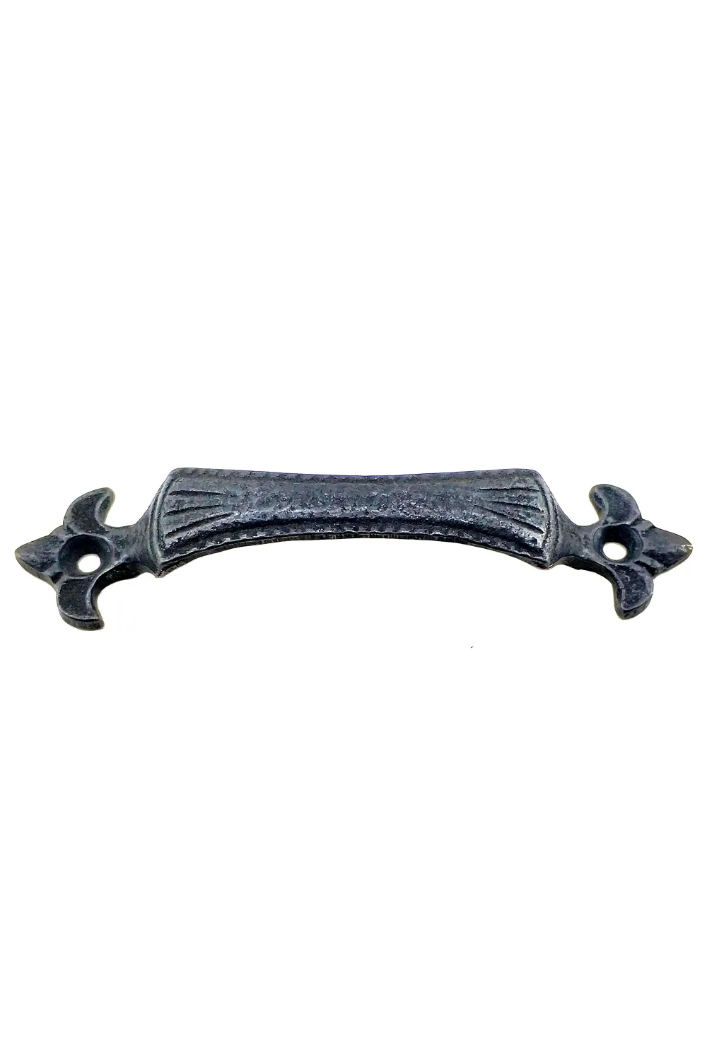 Antika Tarz Dekoratif Pirinç Lale Mobilya Kulbu - 27x115 mm, Oksit