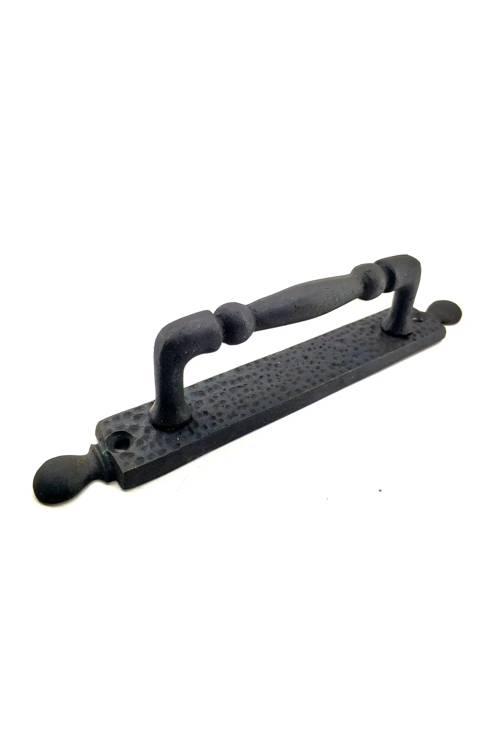 Antika Tarz Dekoratif Pirinç Misket Çekme Kapı Kolu - 223x33 mm, Oksit
