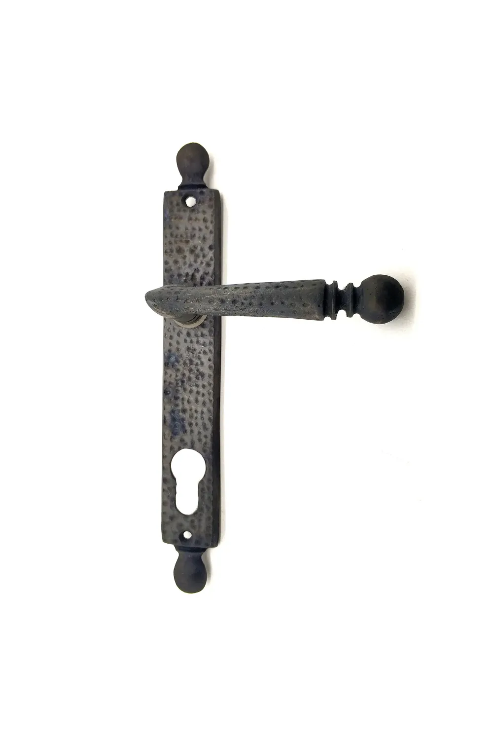 ieg™ Antika Tarz Dekoratif Pirinç Misket Oda Kapı Kolu - 245x34 mm, Oksit