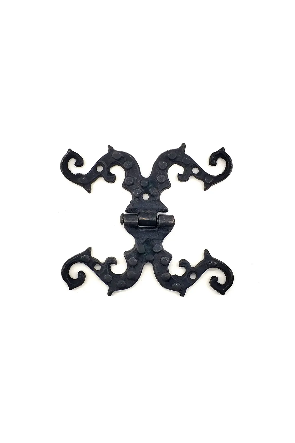 ieg™ Antika Tarz Dekoratif Pirinç Süslü Menteşe - 100x90 mm, Oksit