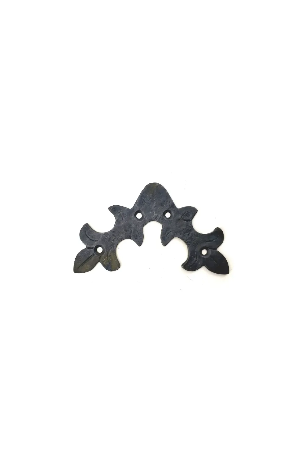 ieg™ Antika Tarz Dekoratif Pirinç Yaprak Gönye - 100x110 mm, Oksit