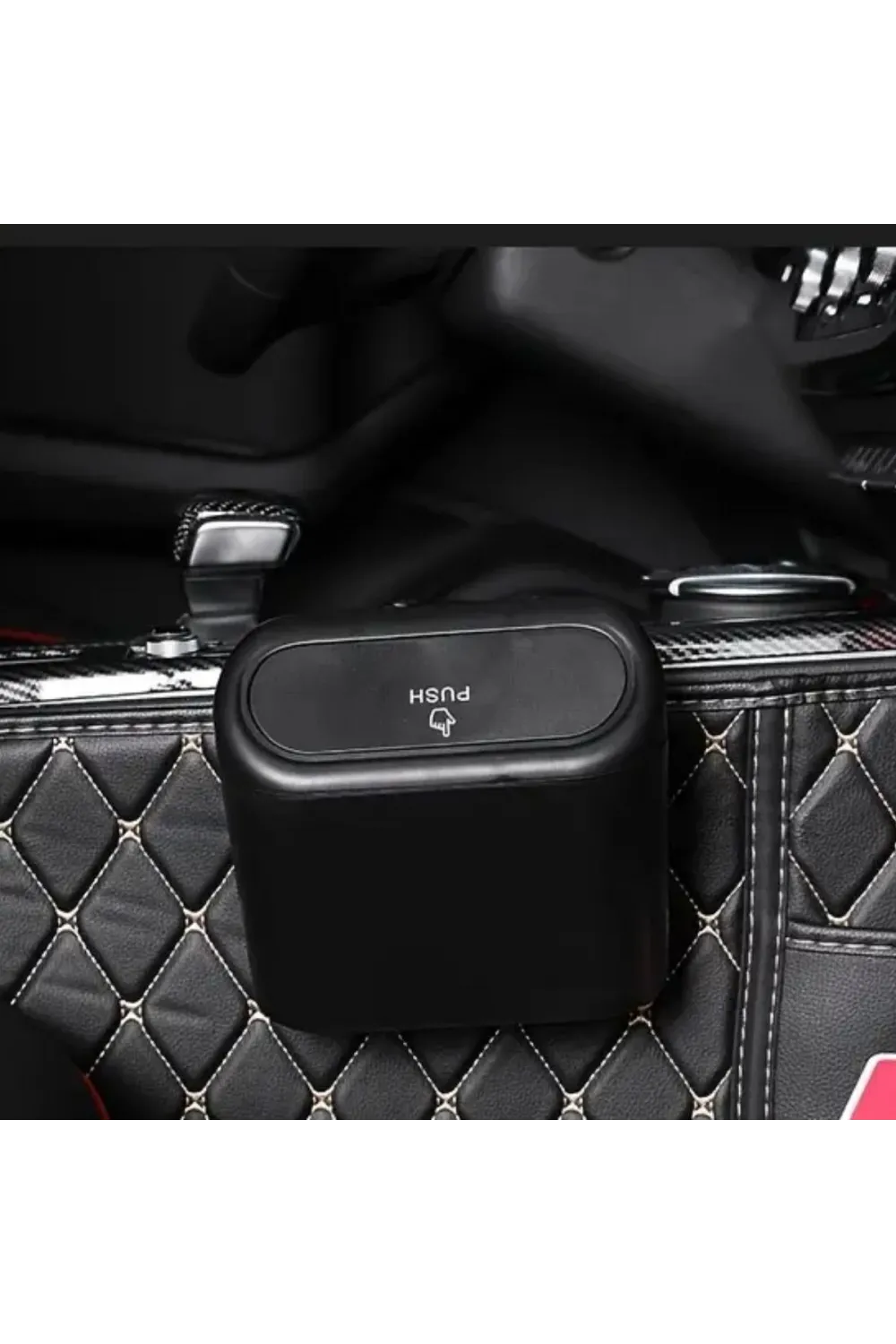 Araç İçi Takılarak Sabitlenebilen Mini Kapaklı Çöp Kovası