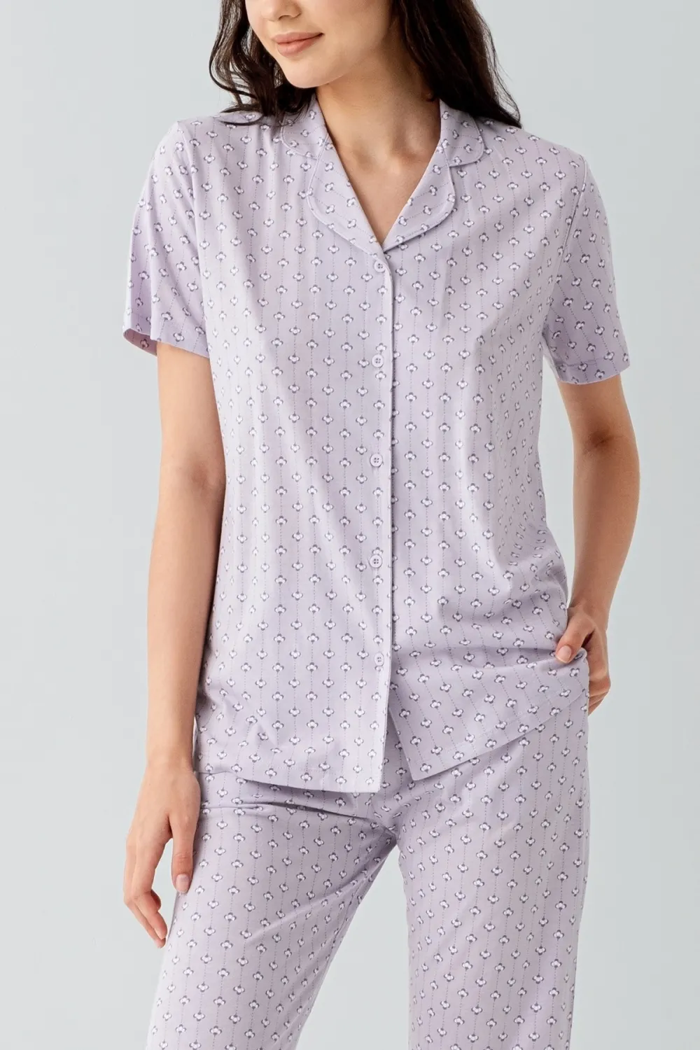 ieg™ Arnetta 3552-S Kadın Gömlek Pijama Takım