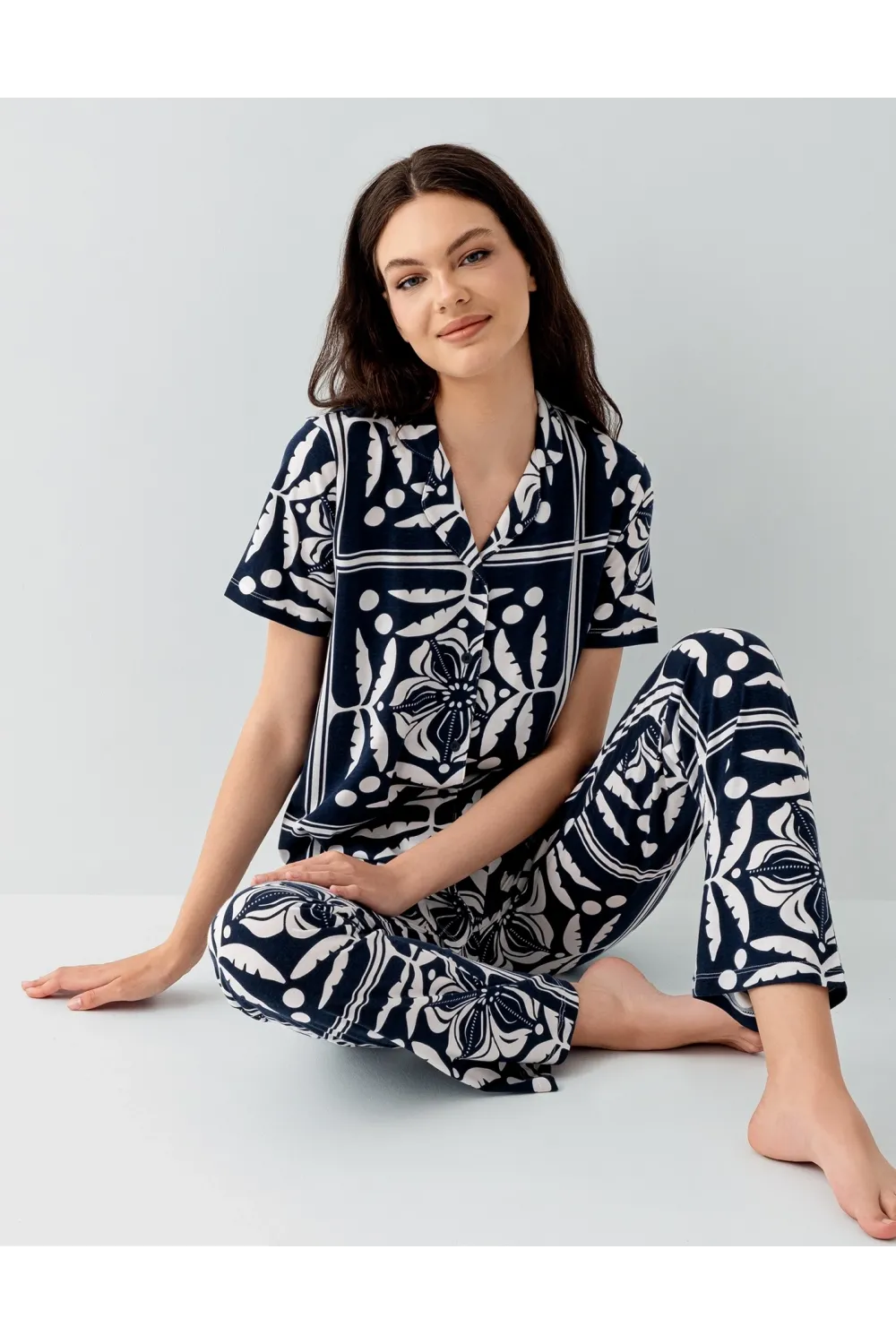 ieg™ Arnetta 3567-S Kadın Gömlek Pijama Takım