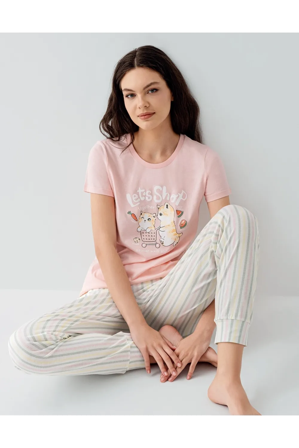 ieg™ Arnetta 3571-S Kısa Kol Pijama Takımı