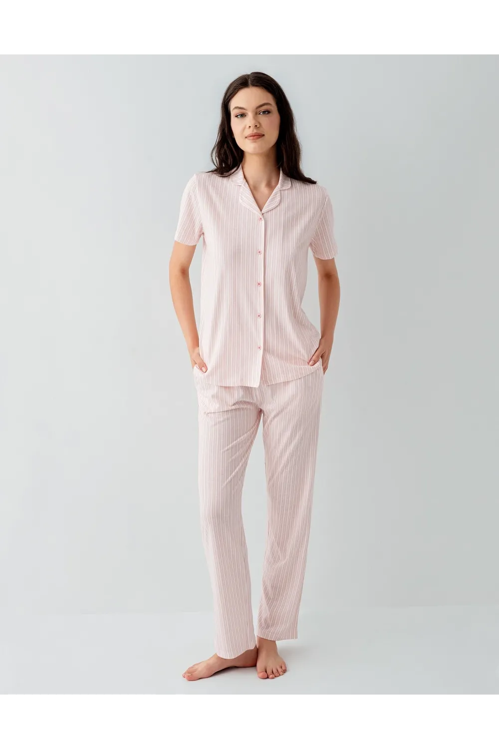 ieg™ Arnetta 3594-S Kadın Gömlek Pijama Takım