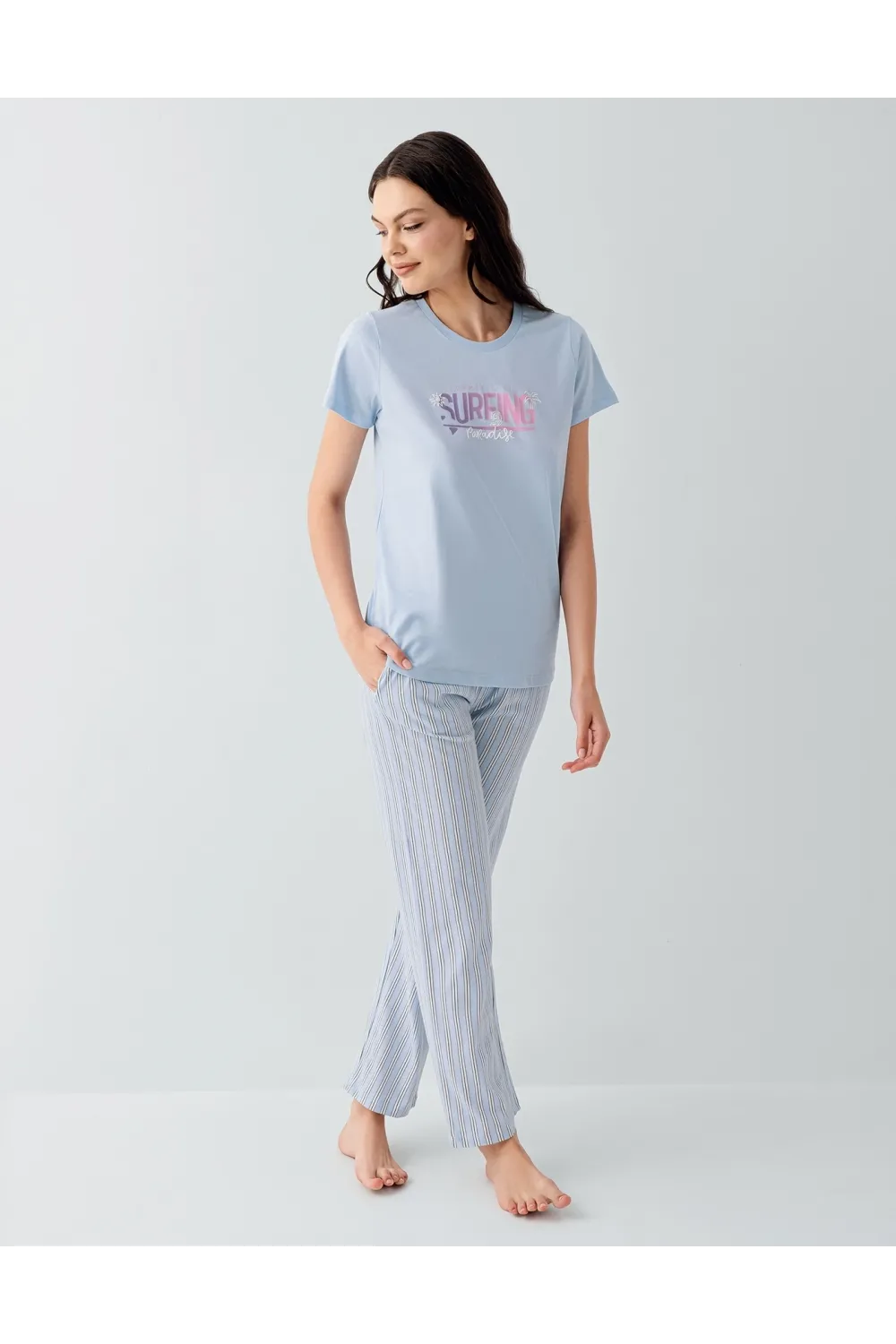 ieg™ Arnetta 3598-S Kısa Kol Pijama Takımı