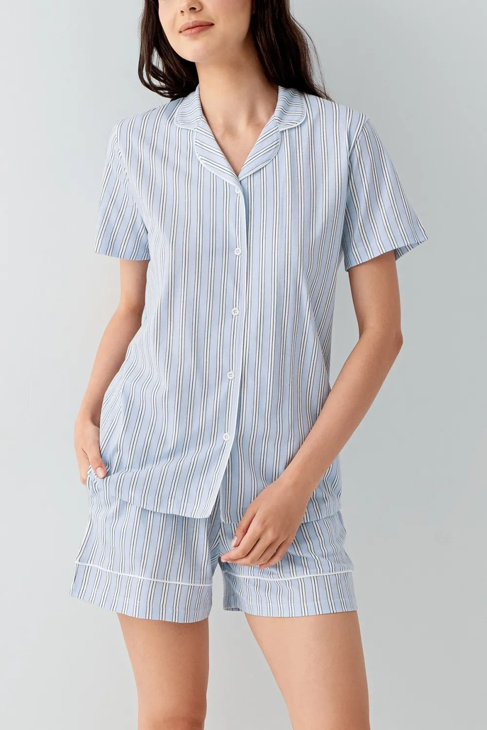ieg™ Arnetta 3601-S Kadın Gömlek Pijama Şort Takım