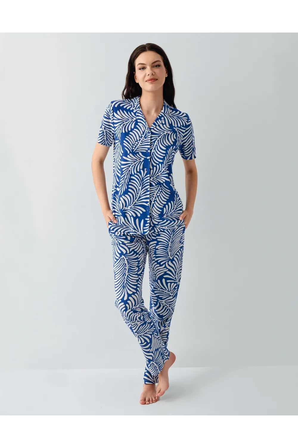 ieg™ Arnetta AR3607-S Kadın Gömlek Pijama Takım