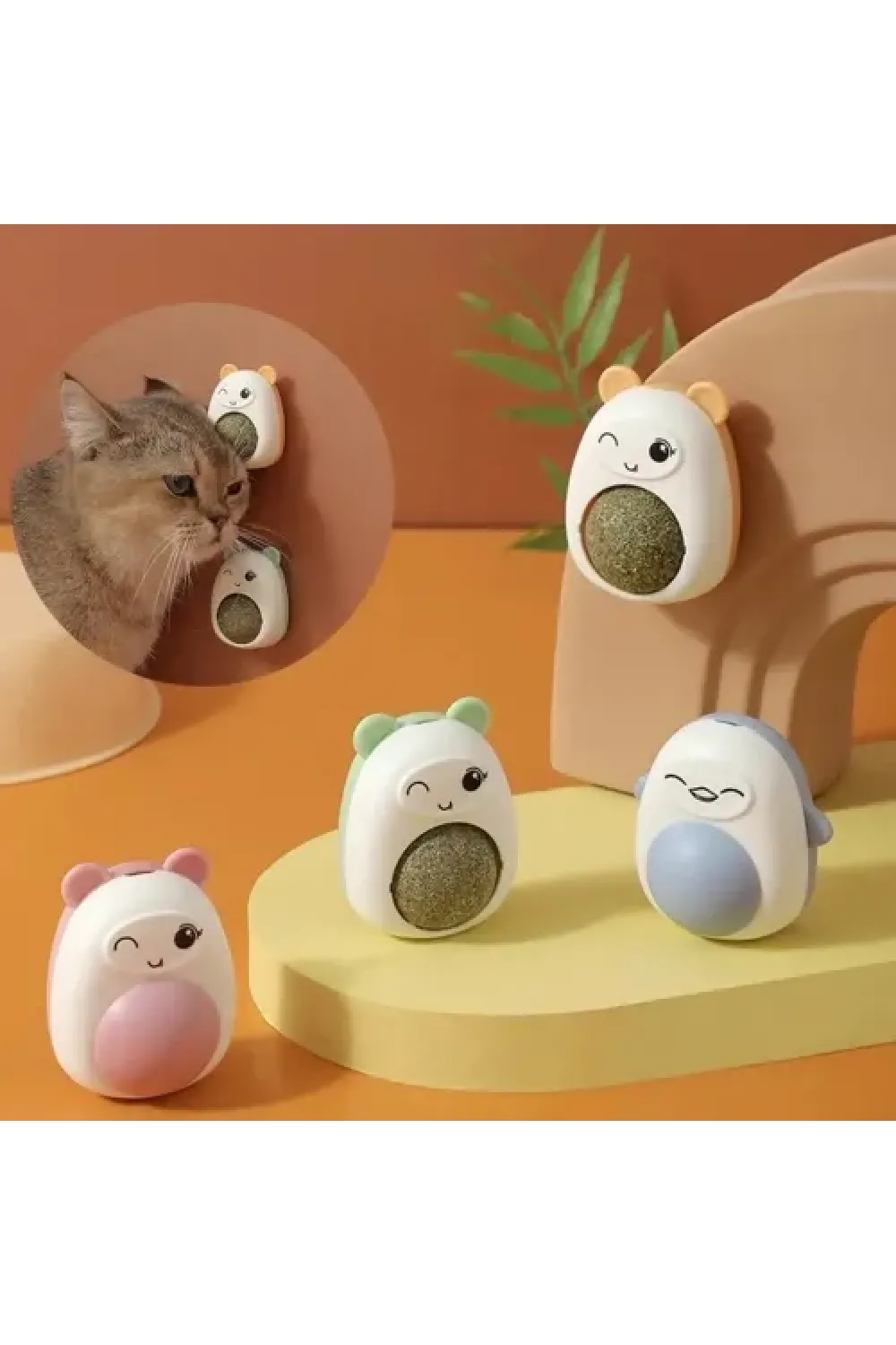Ayıcıklı Kedi Otu Yalama Topu