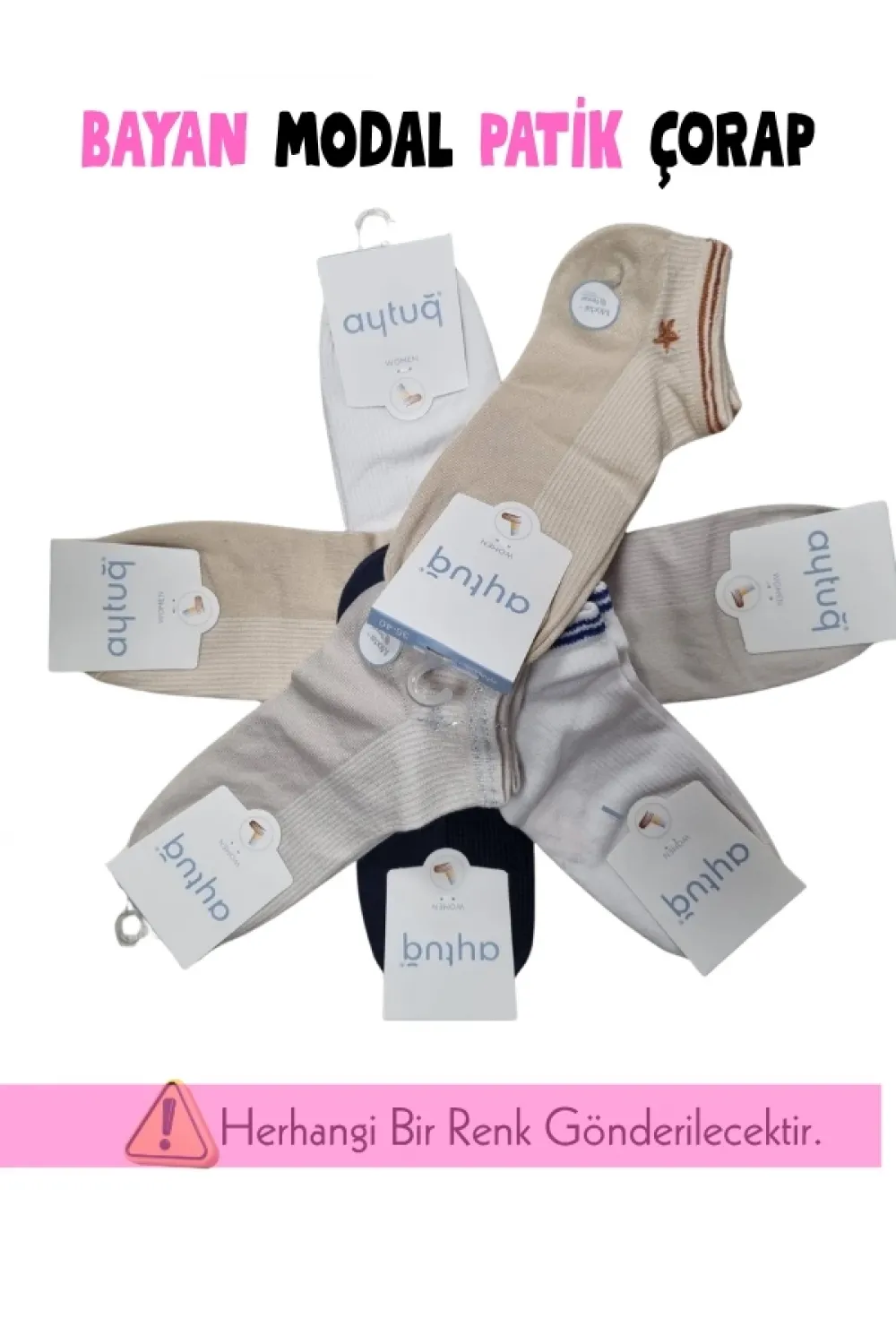 ieg™ Aytuğ 33285 Kadın Modal Patik Çorap