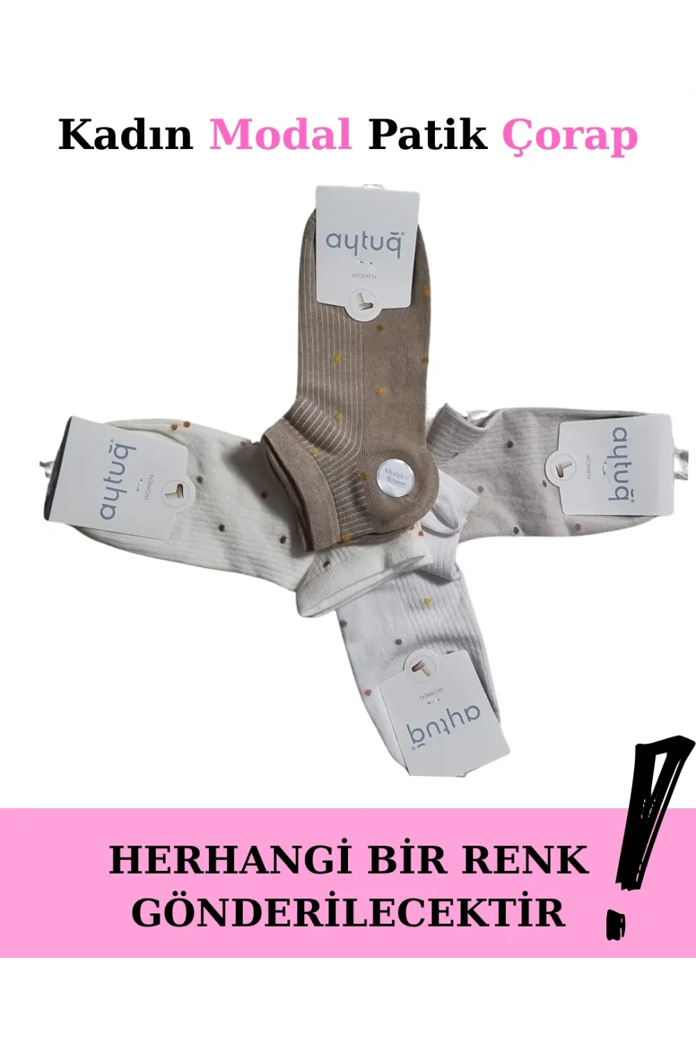 ieg™ Aytuğ 33290 Kadın Modal Patik Çorap
