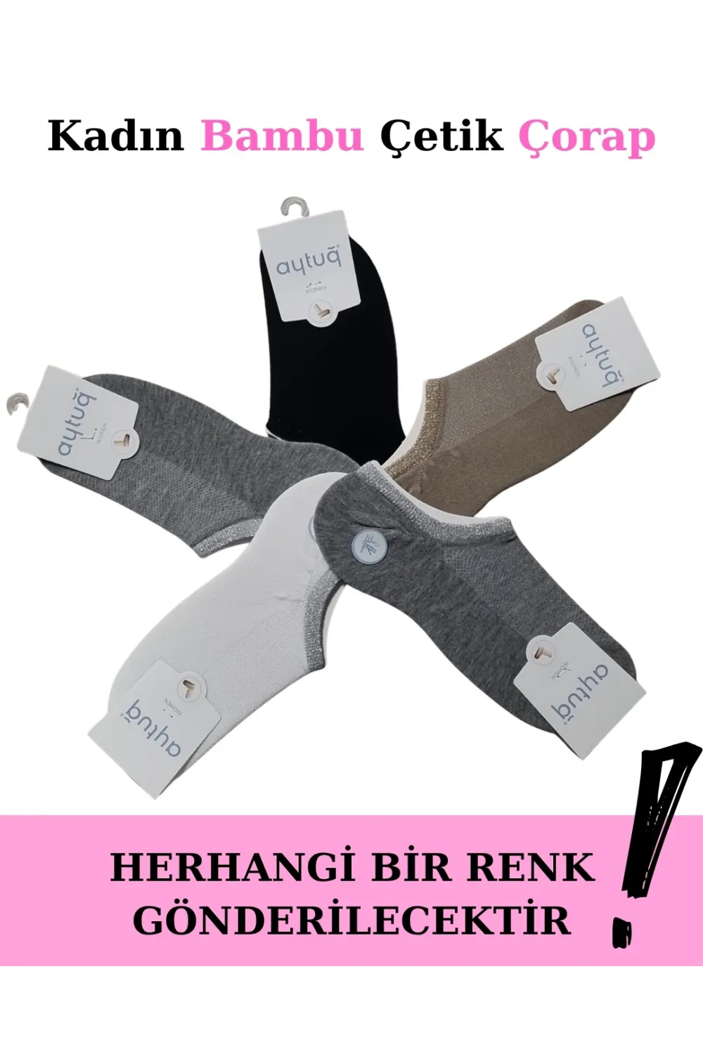 ieg™ Aytuğ 34358 Kadın Bambu Çetik Çorap