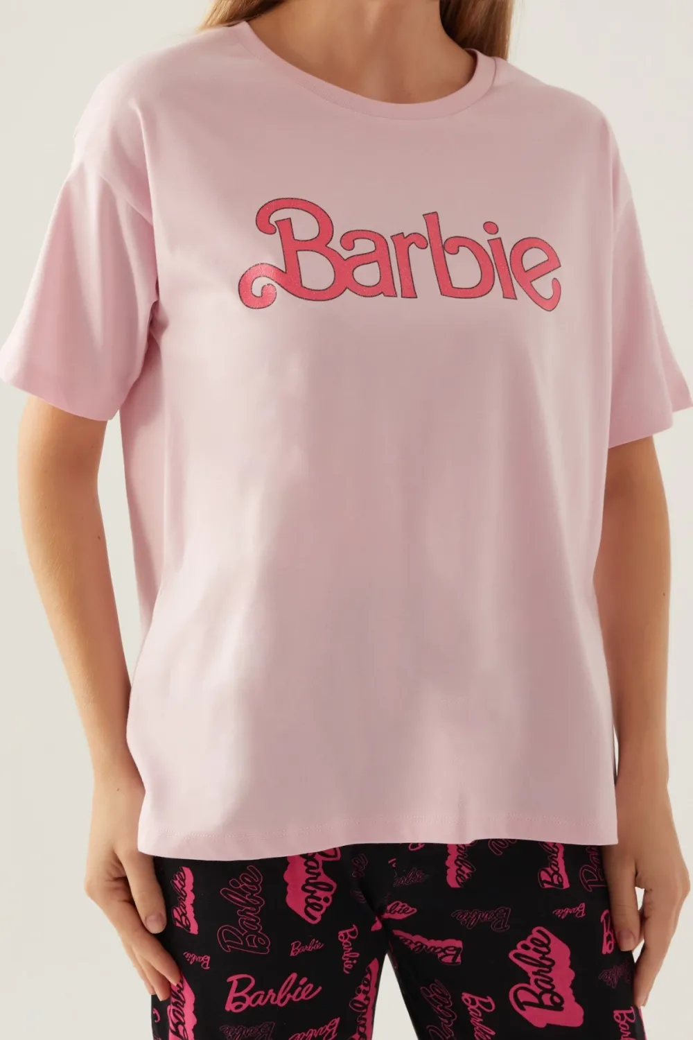 ieg™ Barbie L1704-S Kadın Kısa Kol Pijama Takımı