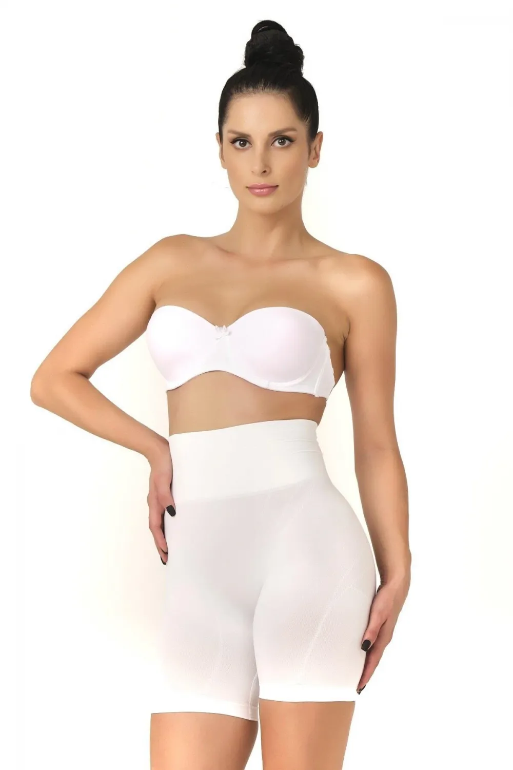 Beyaz MI  2017 Düşük Bel Double Pantalon Korse