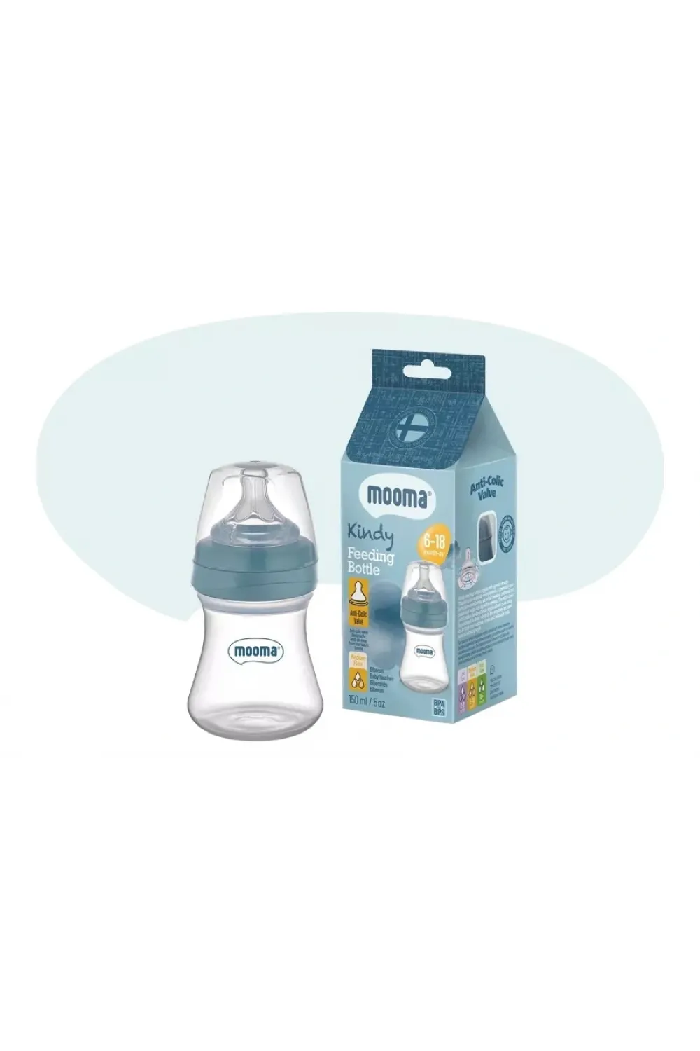 ieg™ Biberon Anti Kolik Biberon 150 Ml Kapaklı Biberon 6 - 18 Ay (orta Akış)
