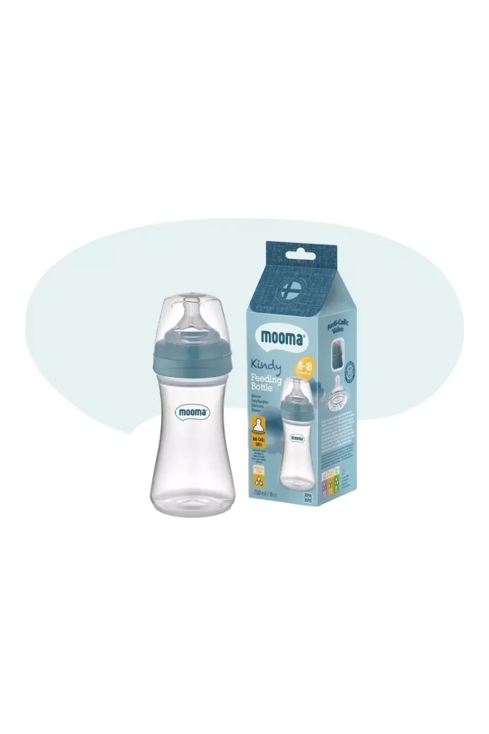 ieg™ Biberon Anti Kolik Biberon 250 Ml Kapaklı Biberon 6 - 18 Ay (orta Akış)