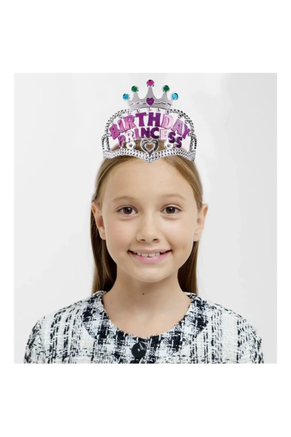 Birthday Prenses Yazılı Çocuk Parti Tacı