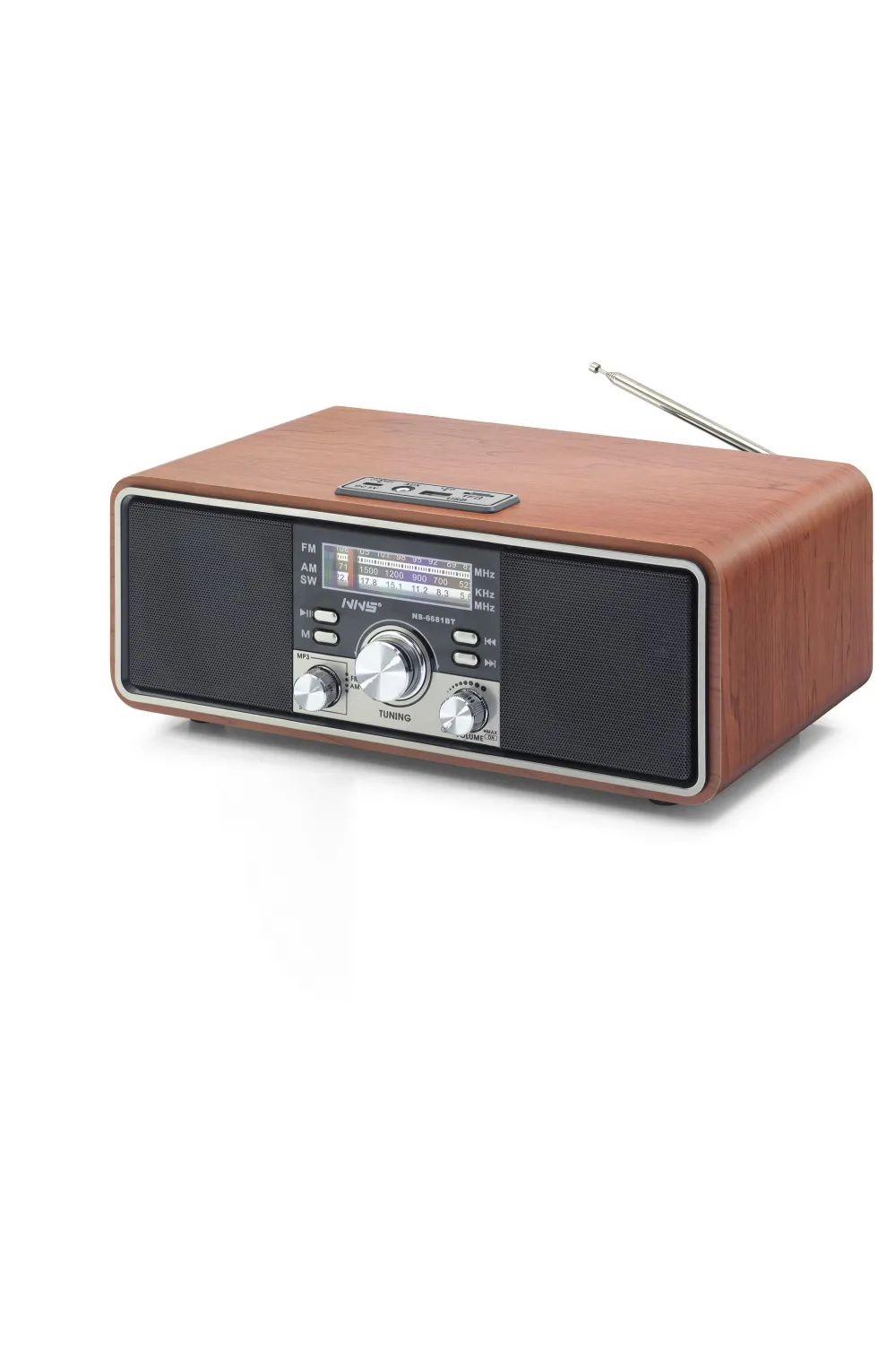Bluetooth Nostaljik Hoparlör Fm 30 X 15.8 X 11.9 Cm NS6681BT