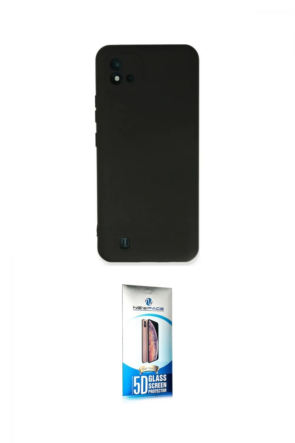 ieg™ C11 2021 Kılıf Ahenk Serisi - Siyah 5D Eko Cam Ekran Koruyucu