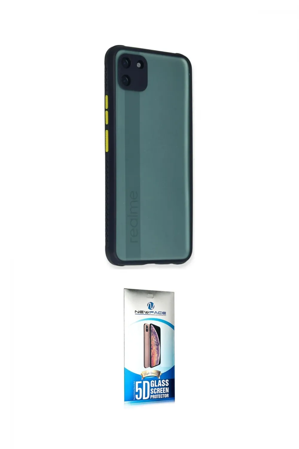 ieg™ C11 Kılıf Nova Asil Özel Seri - Siyah 5D Eko Cam Ekran Koruyucu
