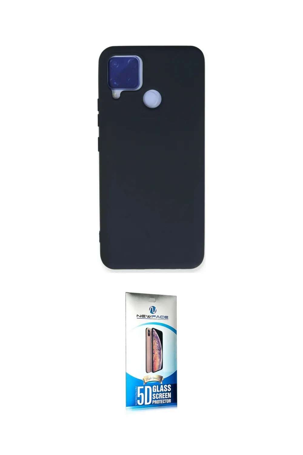 ieg™ C15 Kılıf Ahenk Serisi - Siyah 5D Eko Cam Ekran Koruyucu