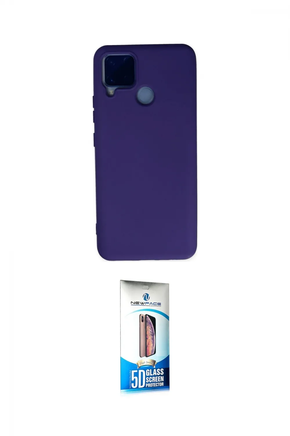 ieg™ C15 Kılıf Ahenk Serisi - Siyah 5D Eko Cam Ekran Koruyucu