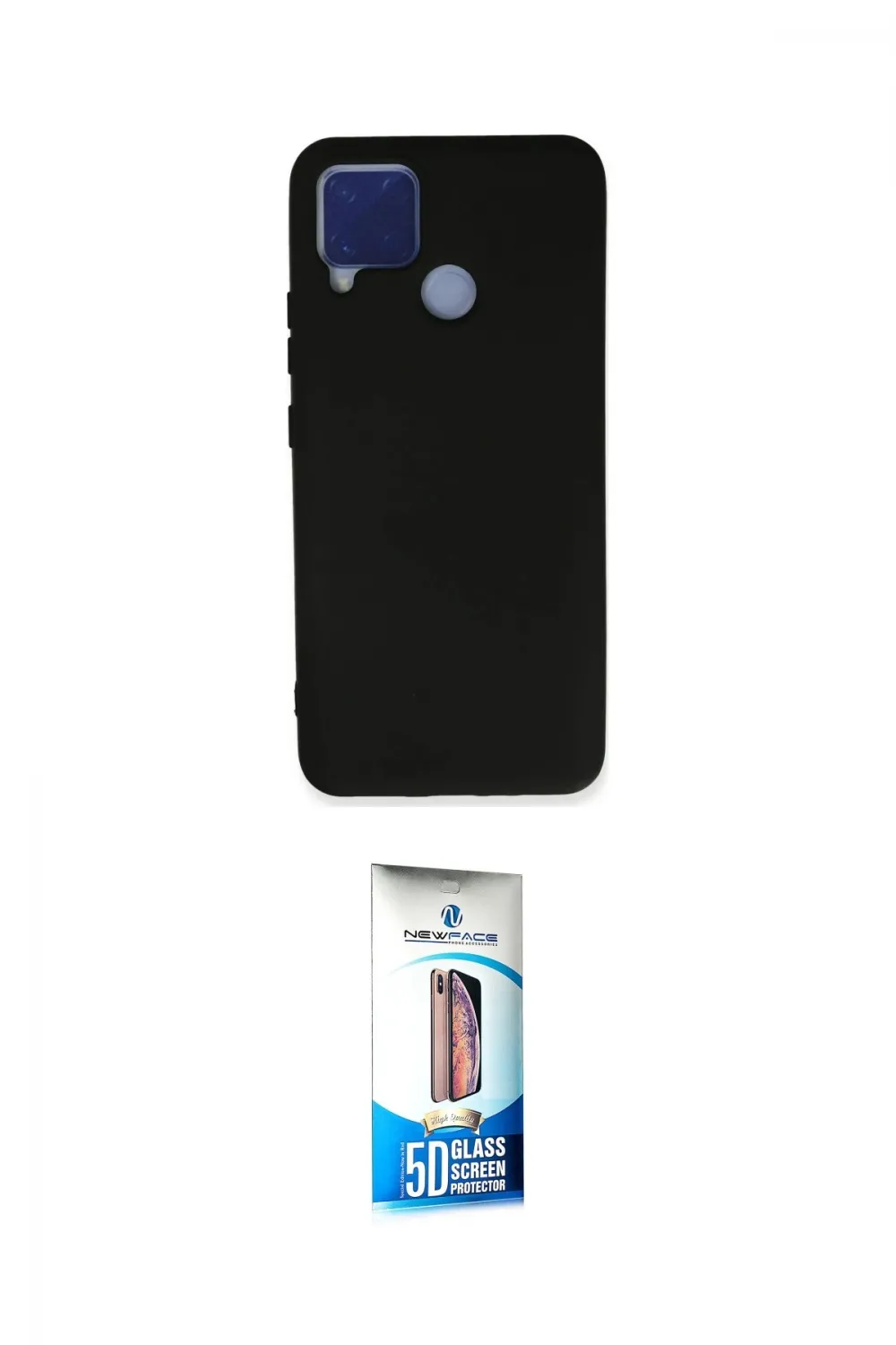 ieg™ C15 Kılıf Ahenk Serisi - Siyah 5D Eko Cam Ekran Koruyucu