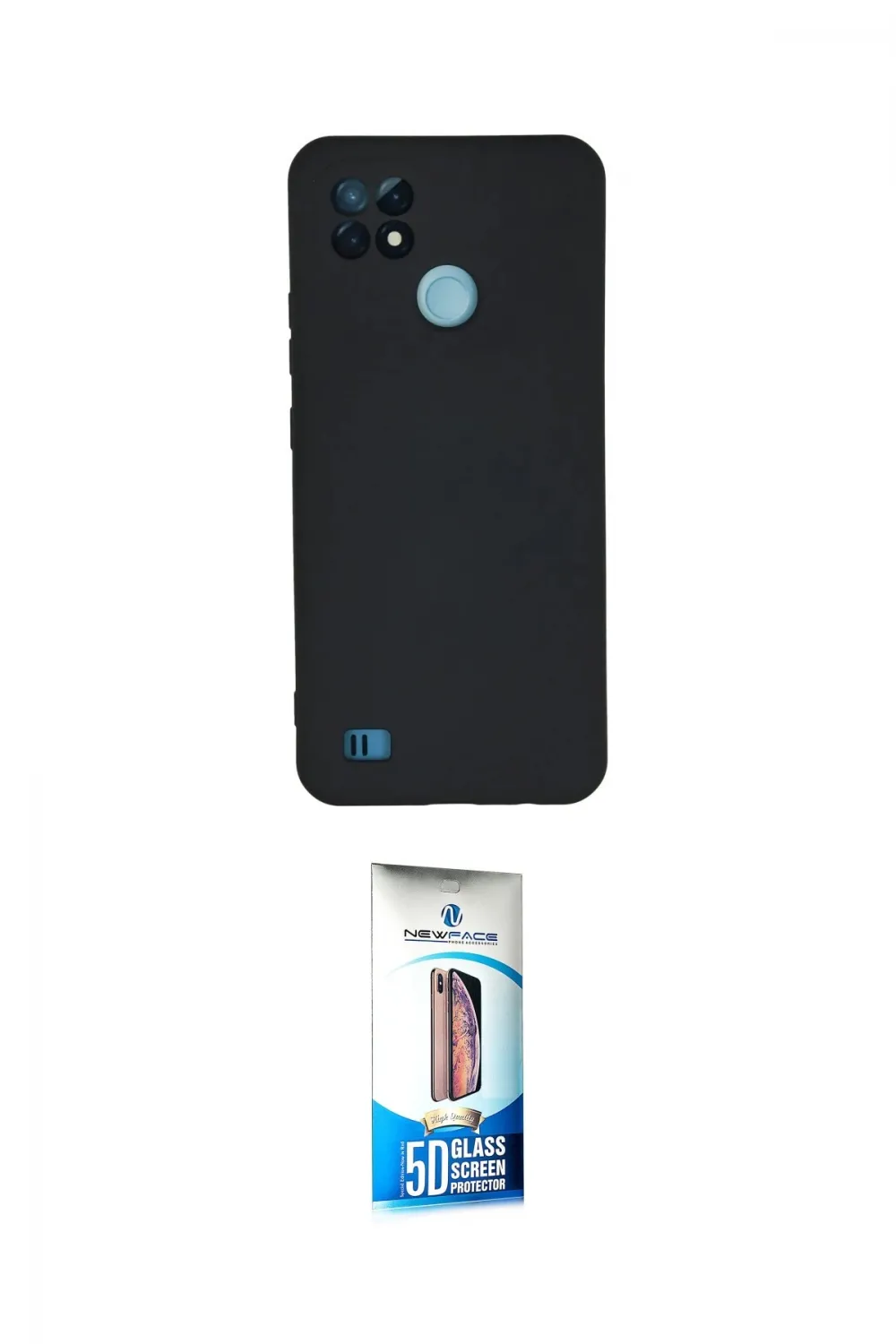 ieg™ C21 Kılıf Ahenk Serisi - Siyah 5D Eko Cam Ekran Koruyucu