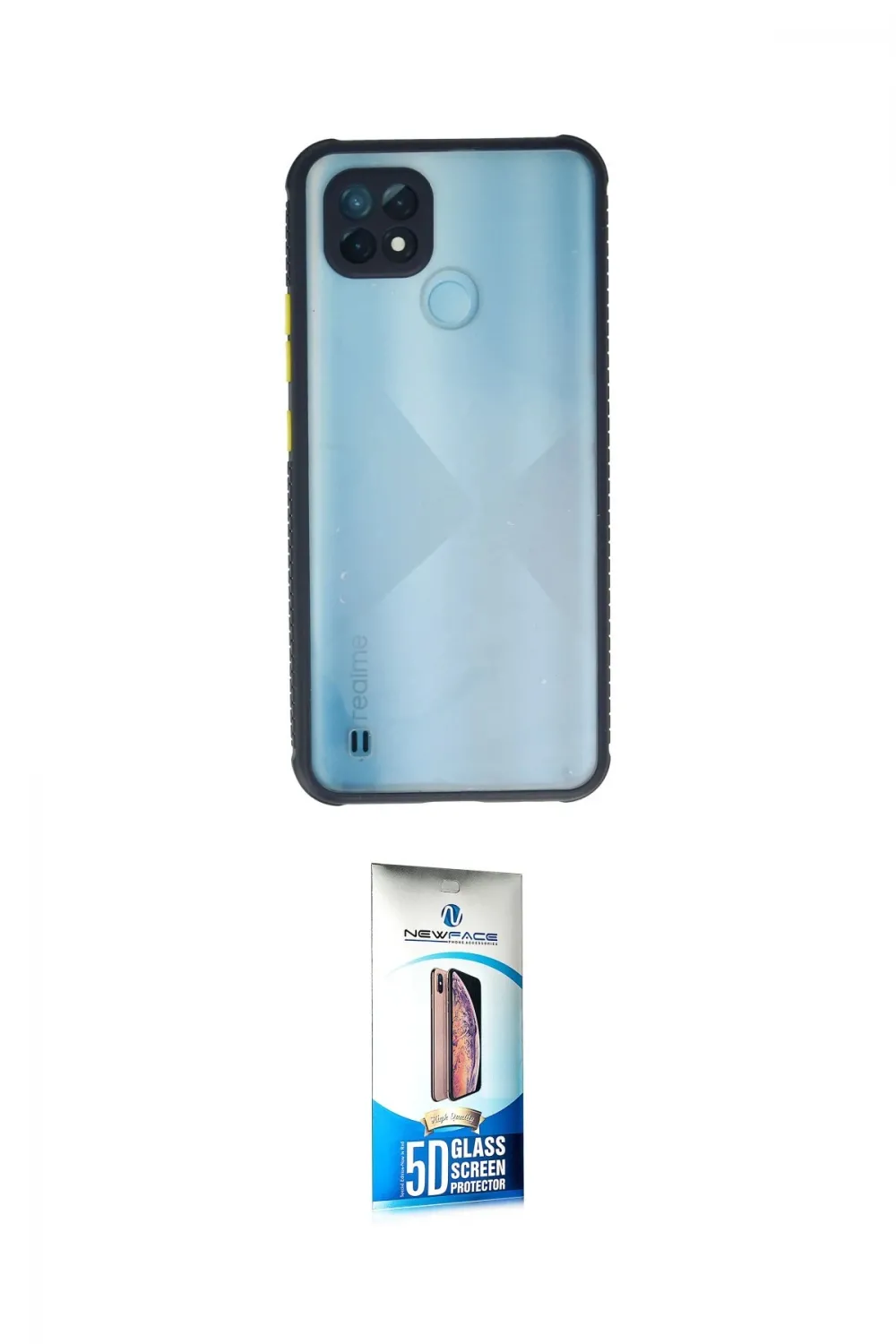 ieg™ C21 Kılıf Nova Asil Özel Seri - Siyah 5D Eko Cam Ekran Koruyucu