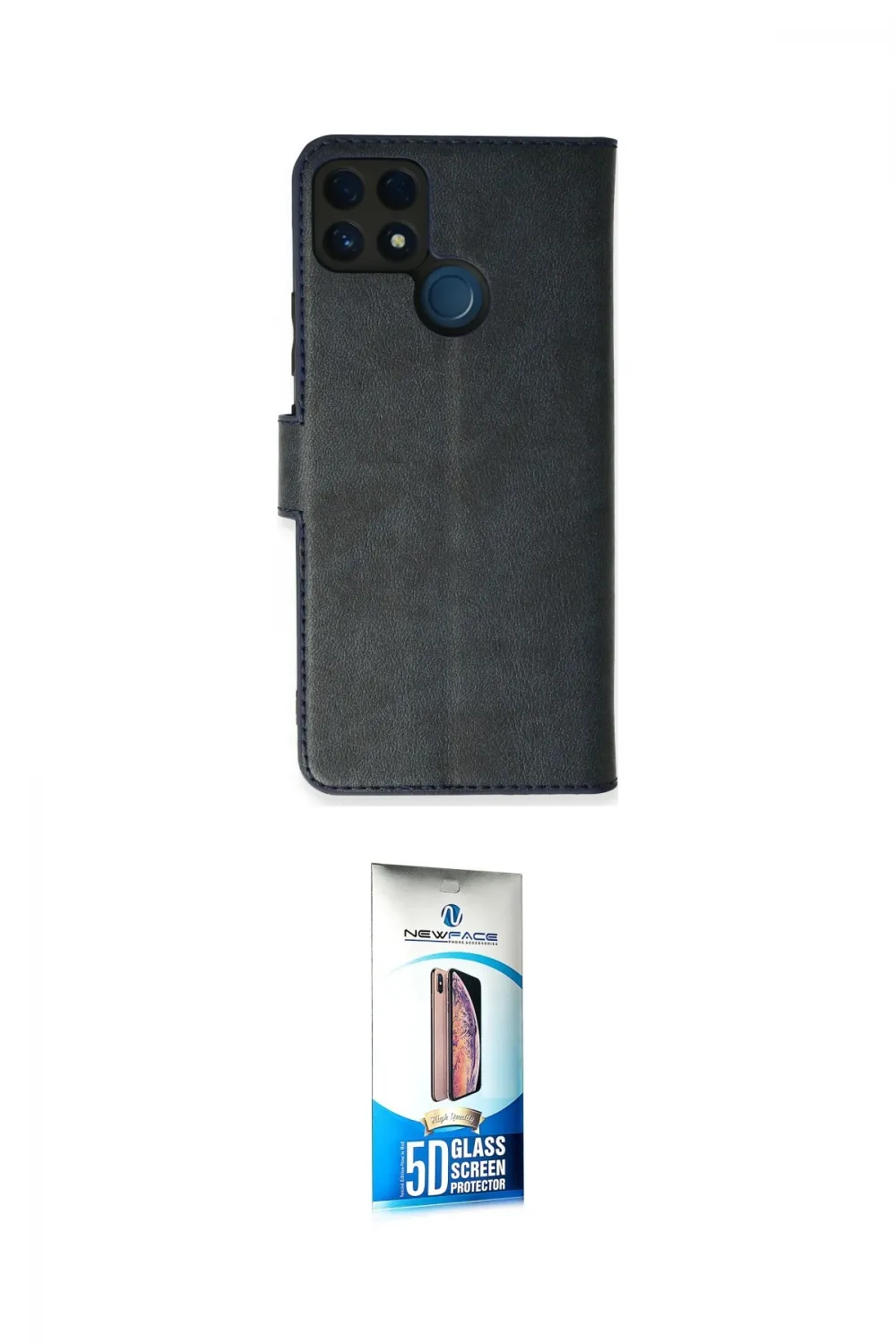 ieg™ C25 Kılıf Siluet Işık Serisi - Siyah 5D Eko Cam Ekran Koruyucu