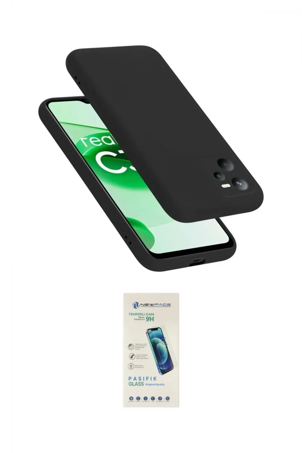 ieg™ C35 Kılıf Kozmos Yansıma Özel Seri - Şeffaf Pasifik Cam Ekran Koruyucu