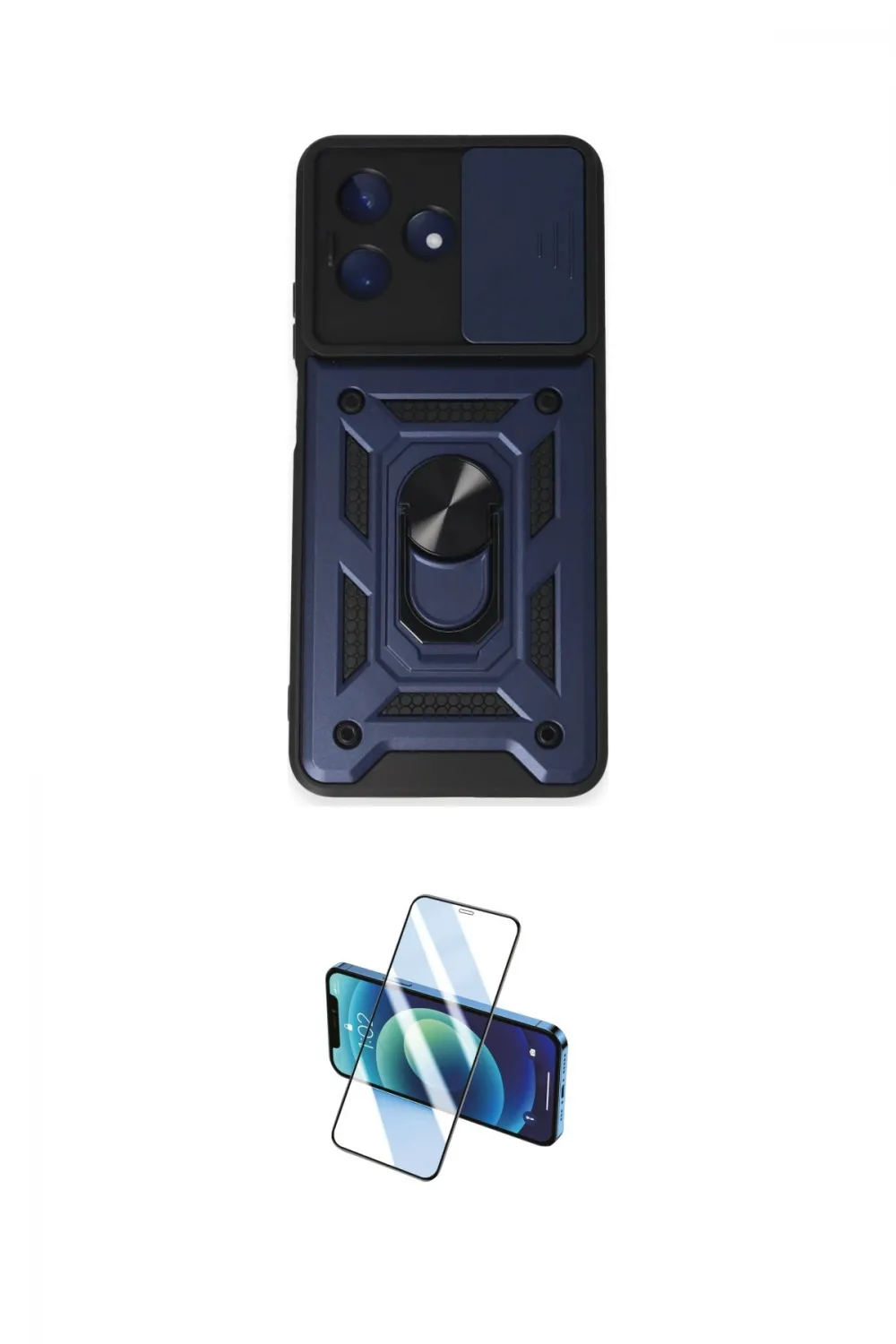 ieg™ C53 Kılıf Ahenk Klasik - Siyah 3D Antistatik Cam Ekran Koruyucu