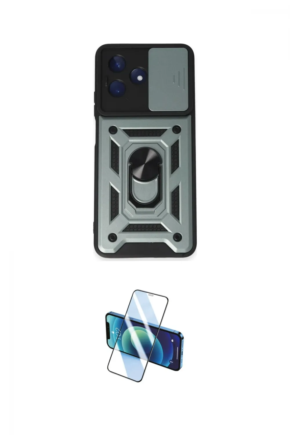 ieg™ C53 Kılıf Ahenk Klasik - Siyah 3D Antistatik Cam Ekran Koruyucu