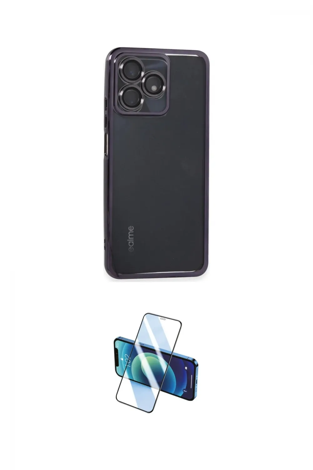 ieg™ C53 Kılıf Vadi Minimal - Siyah 3D Antistatik Cam Ekran Koruyucu