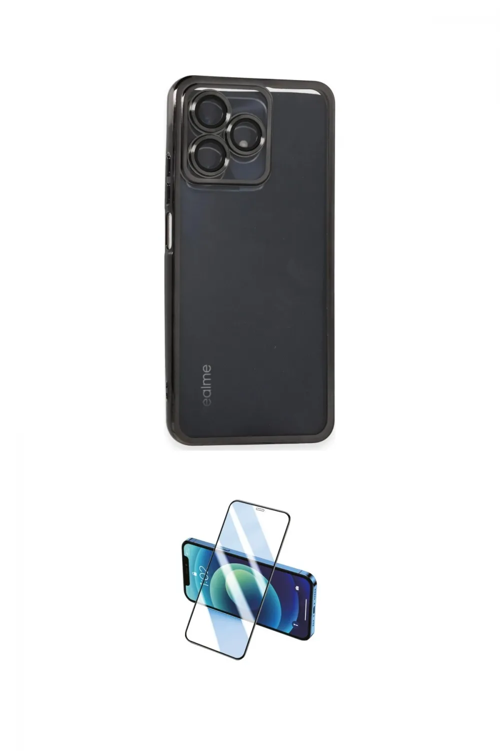 ieg™ C53 Kılıf Vadi Minimal - Siyah 3D Antistatik Cam Ekran Koruyucu