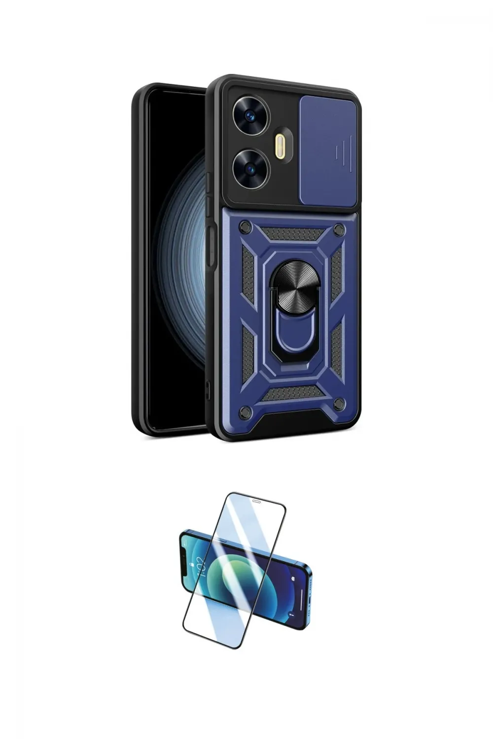 ieg™ C55 Kılıf Ahenk Klasik - Siyah 3D Antistatik Seramik Nano Ekran Koruyucu