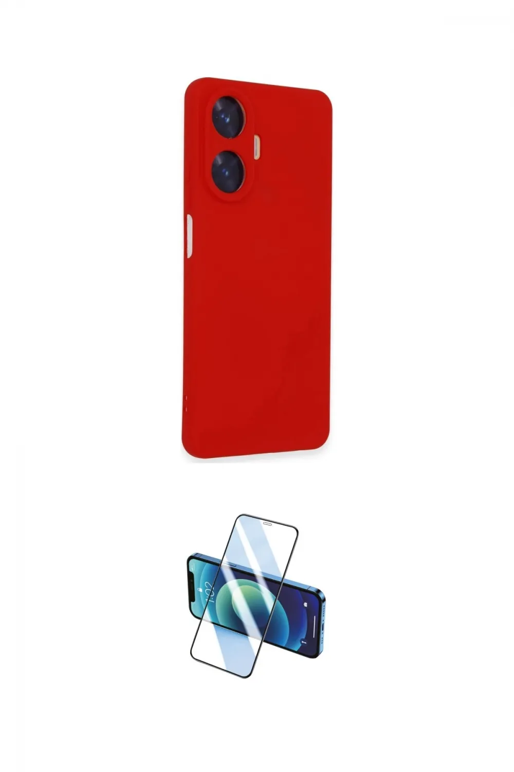 ieg™ C55 Kılıf Ahenk Serisi - Siyah 3D Antistatik Cam Ekran Koruyucu