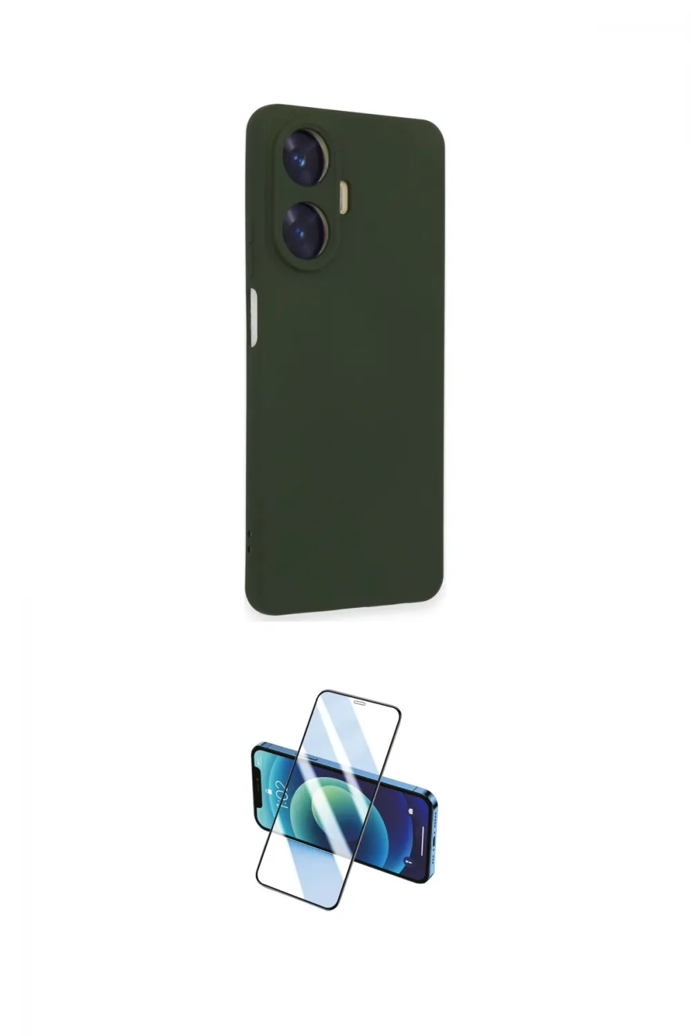 ieg™ C55 Kılıf Ahenk Serisi - Siyah 3D Antistatik Cam Ekran Koruyucu