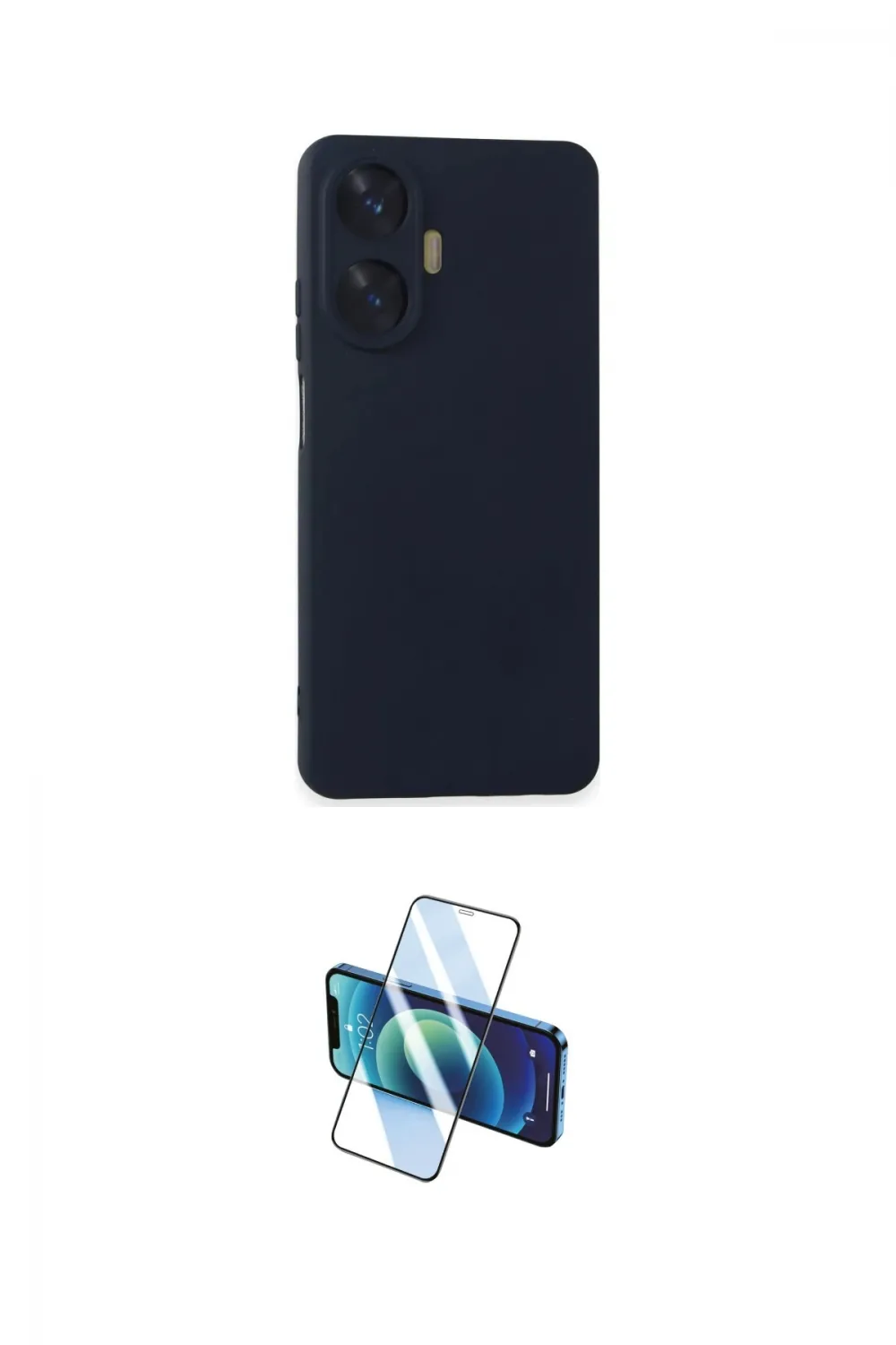 ieg™ C55 Kılıf Ahenk Serisi - Siyah 3D Antistatik Cam Ekran Koruyucu