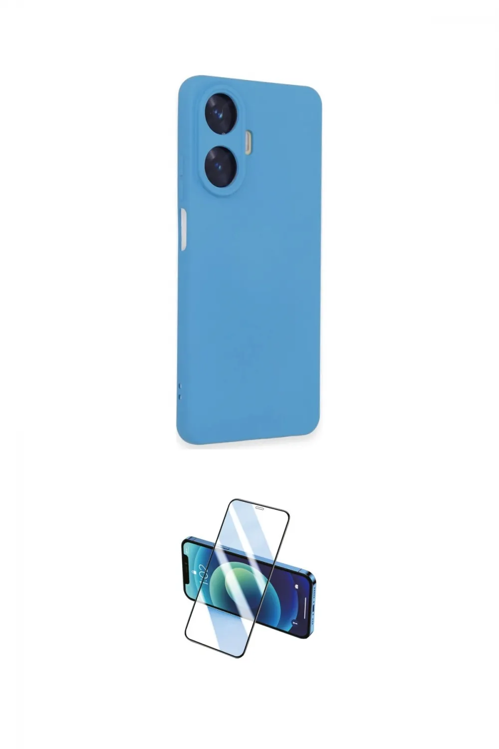 ieg™ C55 Kılıf Ahenk Serisi - Siyah 3D Antistatik Cam Ekran Koruyucu