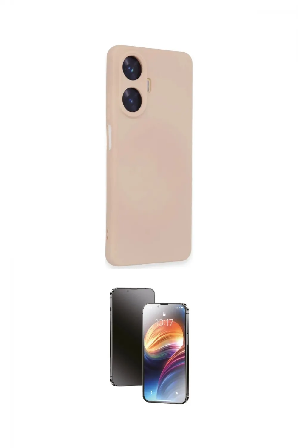 ieg™ C55 Kılıf Ahenk Serisi - Siyah 3D Antistatik Mat Seramik Nano Ekran Koruyucu