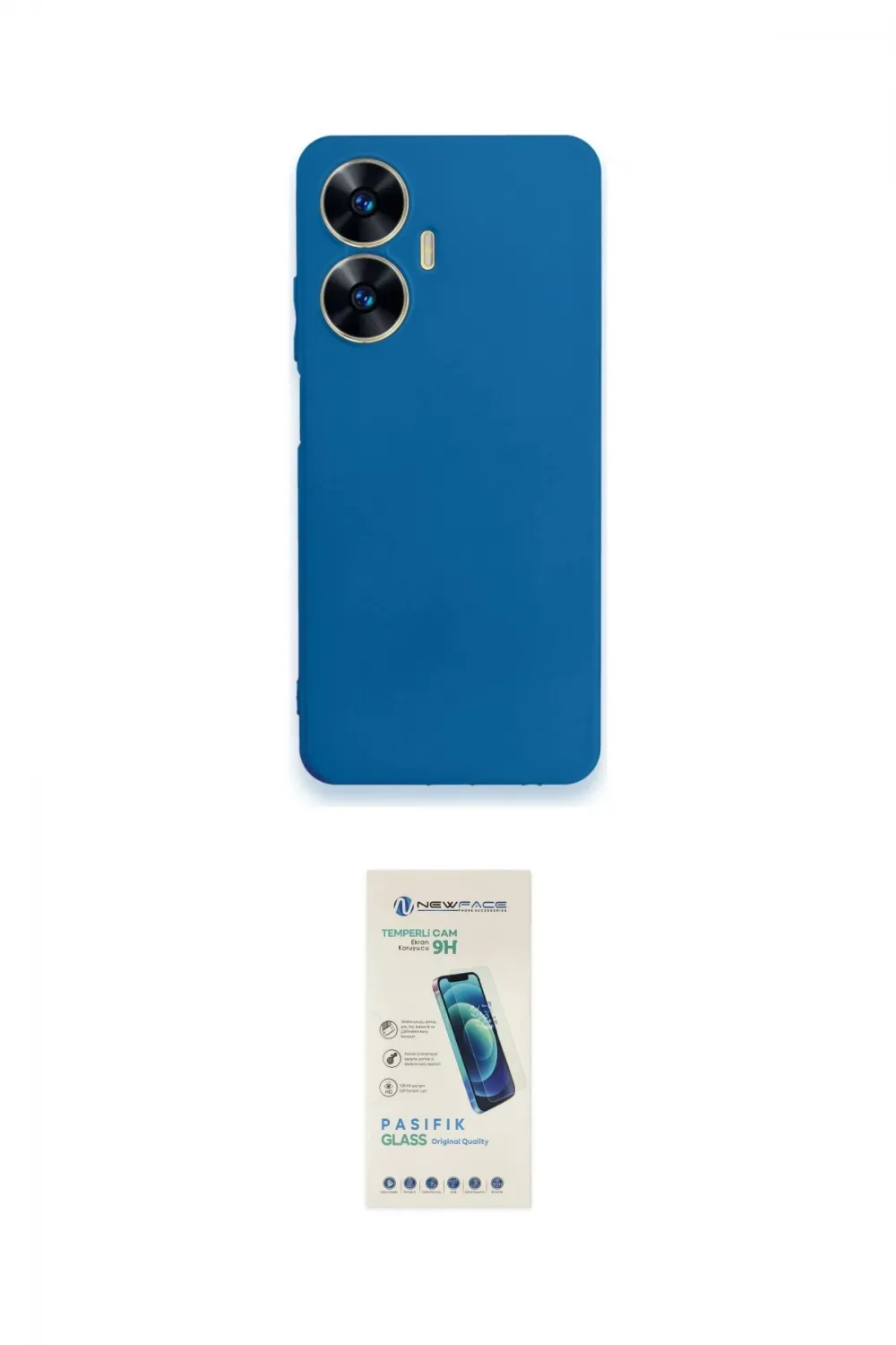ieg™ C55 Kılıf Kozmos Yansıma Özel Seri - Şeffaf Pasifik Cam Ekran Koruyucu